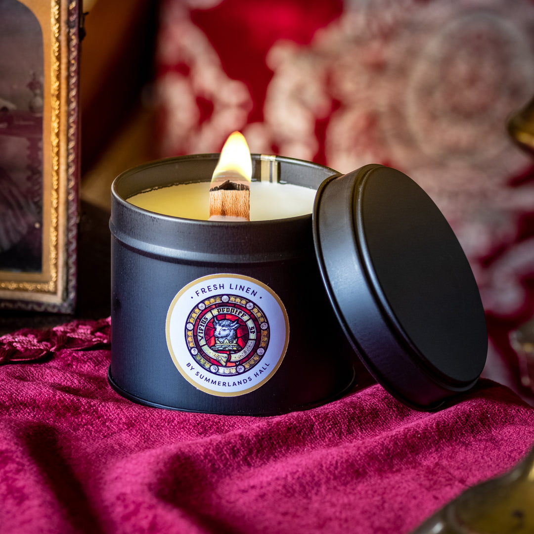 Summerlands Hall Luxurious Fresh Linen Scented Candle With Lid
