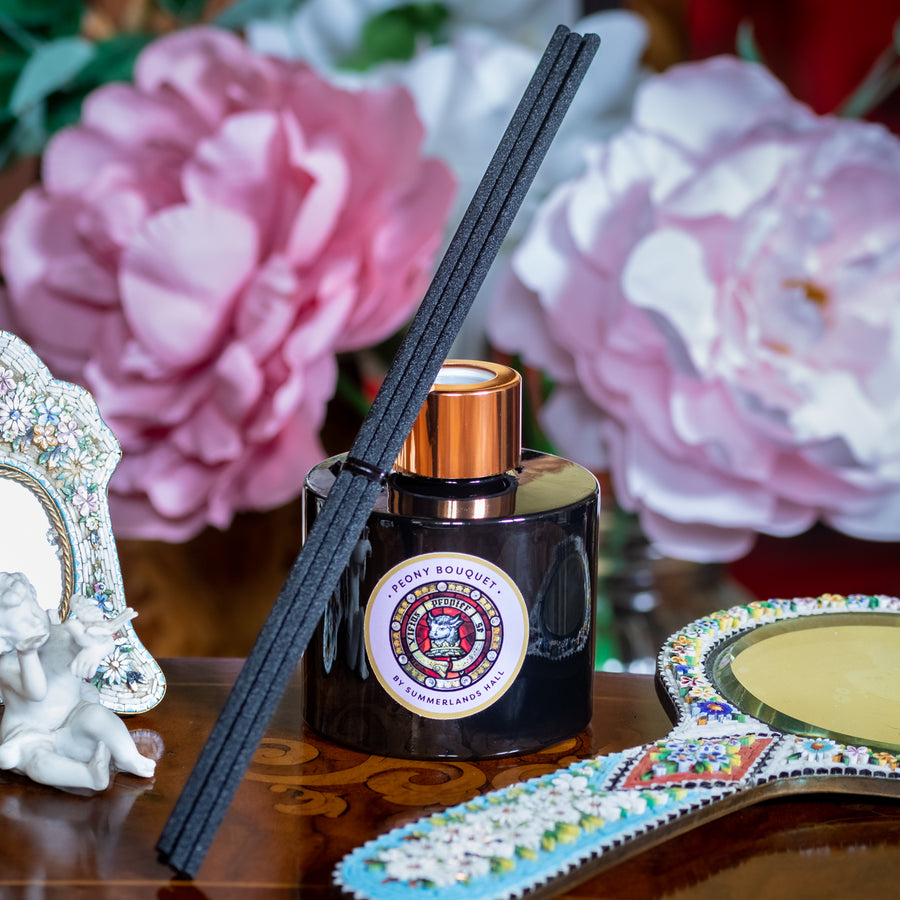 Summerlands Hall Luxurious Peony Bouquet Scented Reed Diffuser